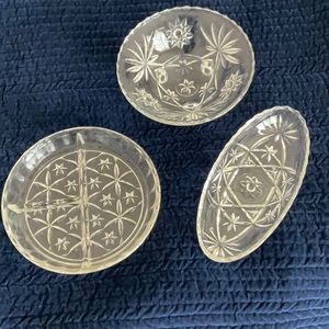 Vintage Star Burst Candy Dishes